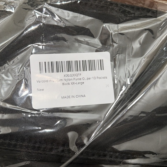 New Vercord Black Premium Nylon XX-Large Purse Organizer Tote - Picture 8 of 9